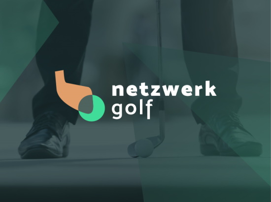 netzwerk golf landingpage header bild hover mit Logo